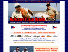 Tablet Screenshot of matagordafishingbuddies.com